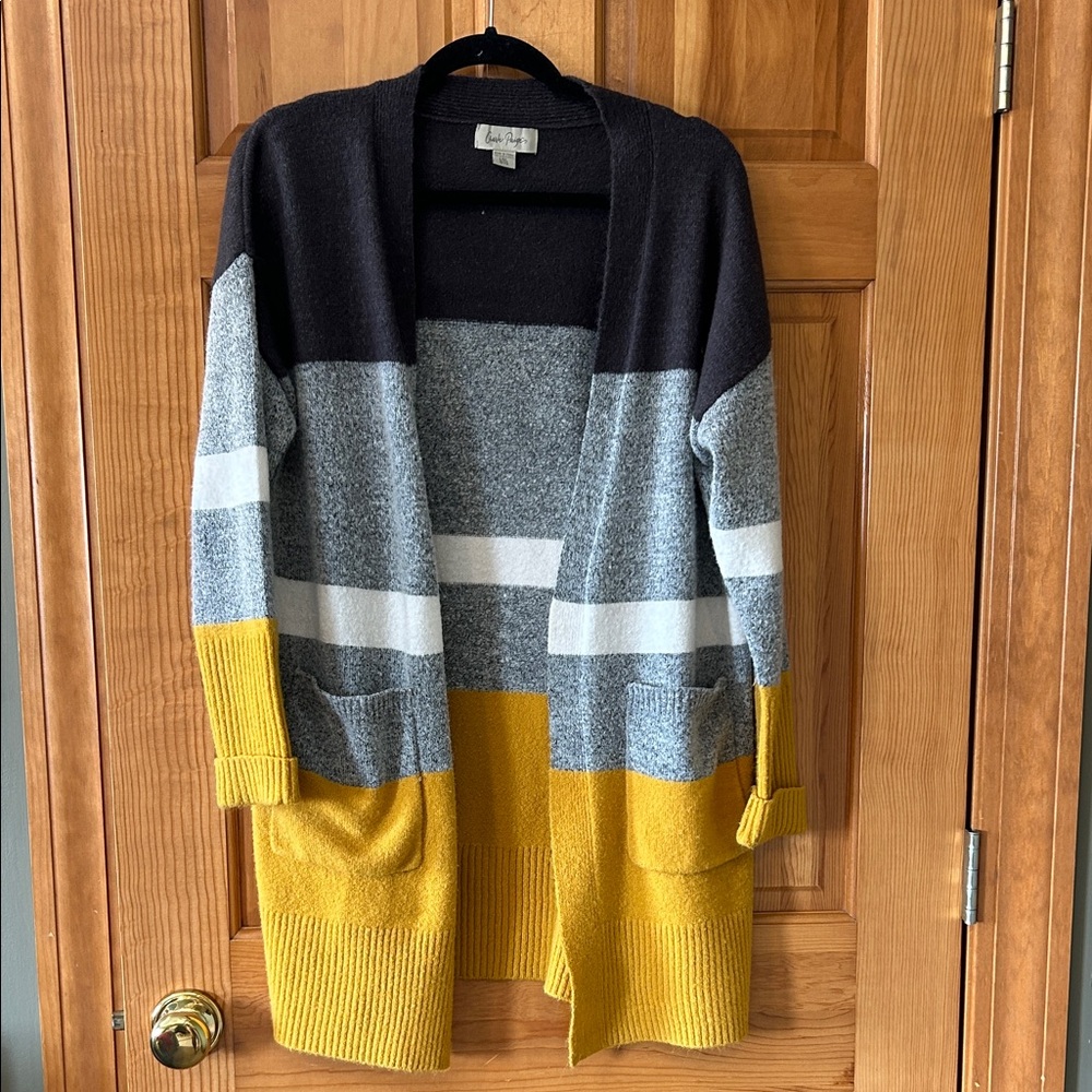 Charlie Paige Multicolor Open Front Cardigan